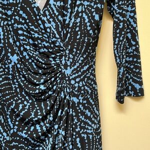 Jersey Laundry by design wrap-around type dress with 3/4 lenght sleeves.
